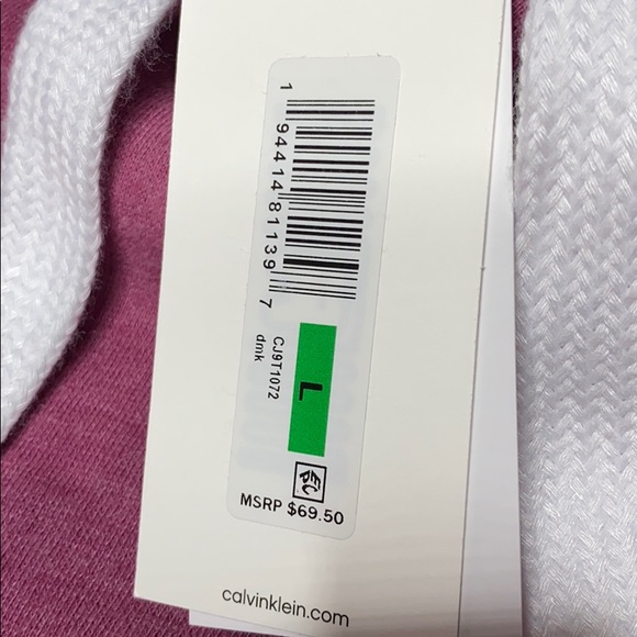 Calvin Klein Pink Tie Dye Hoodie Size L - Picture 4 of 8